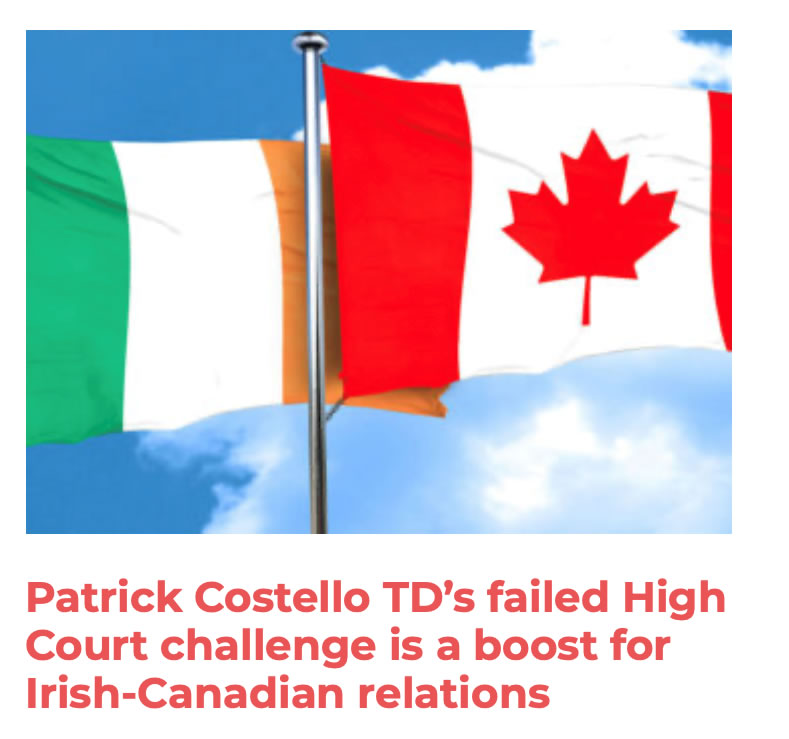 Patrick Costello Failed High Court Challenge
