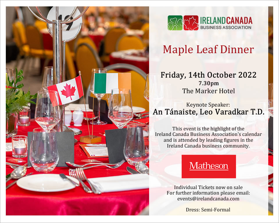 ICBA Maple Leaf Dinner 2022