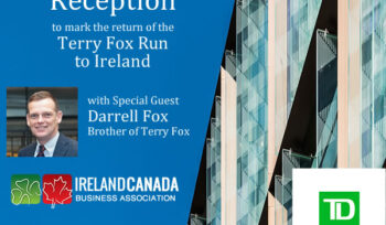 Reception to mark the return of the Terry Fox Run to Ireland hosted by TD Securities