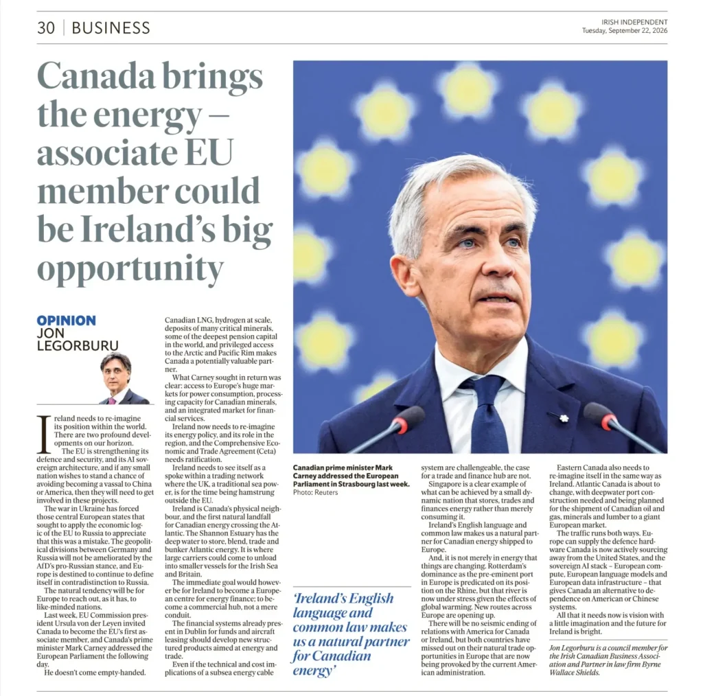 Irish Independent Canada EU Associate Member